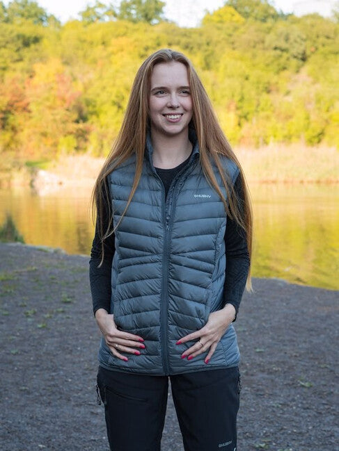 HUSKY Dresles gilet da donna, grigio scuro