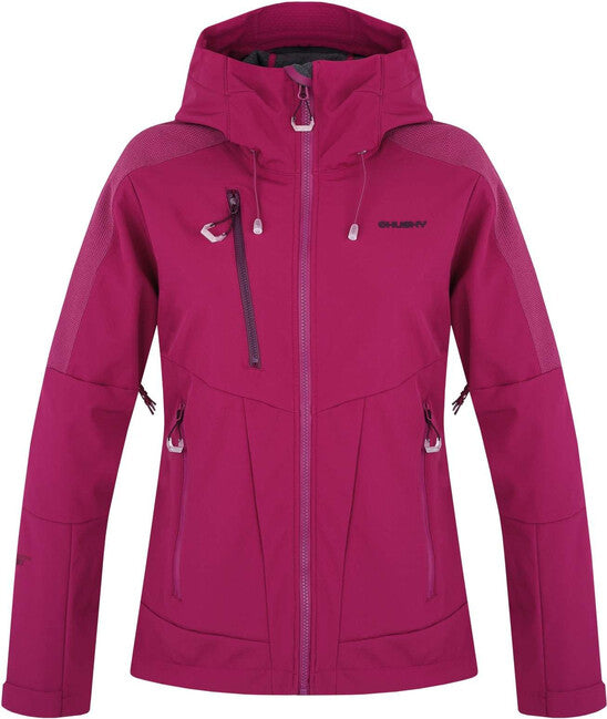 HUSKY Sevan giacca softshell da donna, magenta scuro