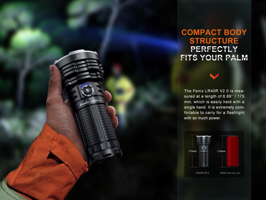 Fenix LR40R V2.0 torcia elettrica ricaricabile a led