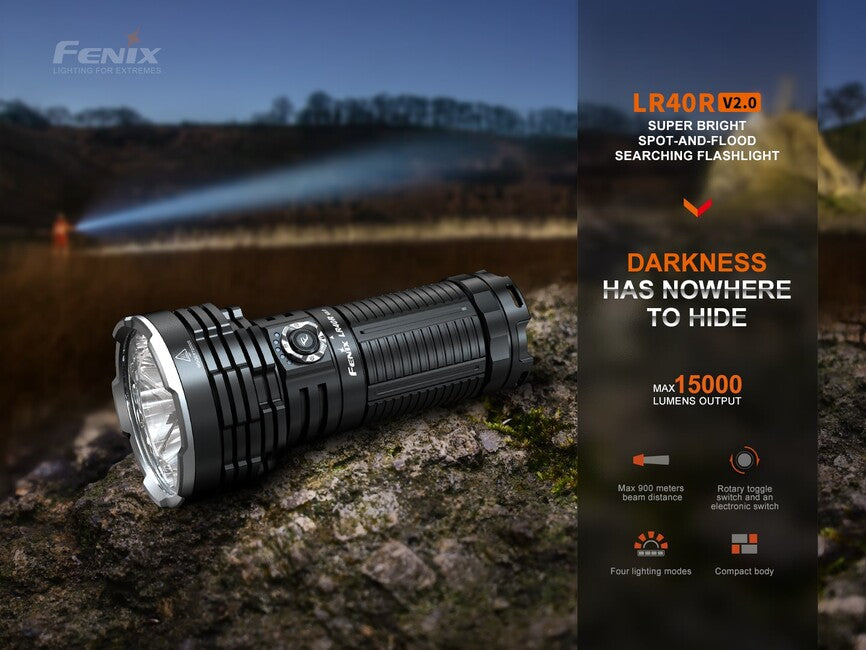 Fenix LR40R V2.0 torcia elettrica ricaricabile a led