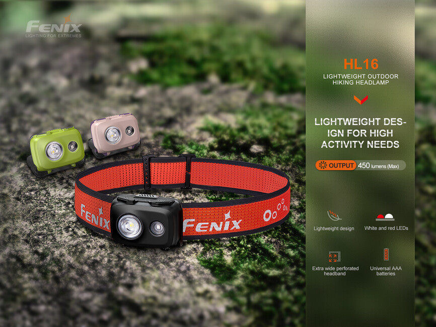 Fenix HL16 lampada frontale (450 lumen) - verde