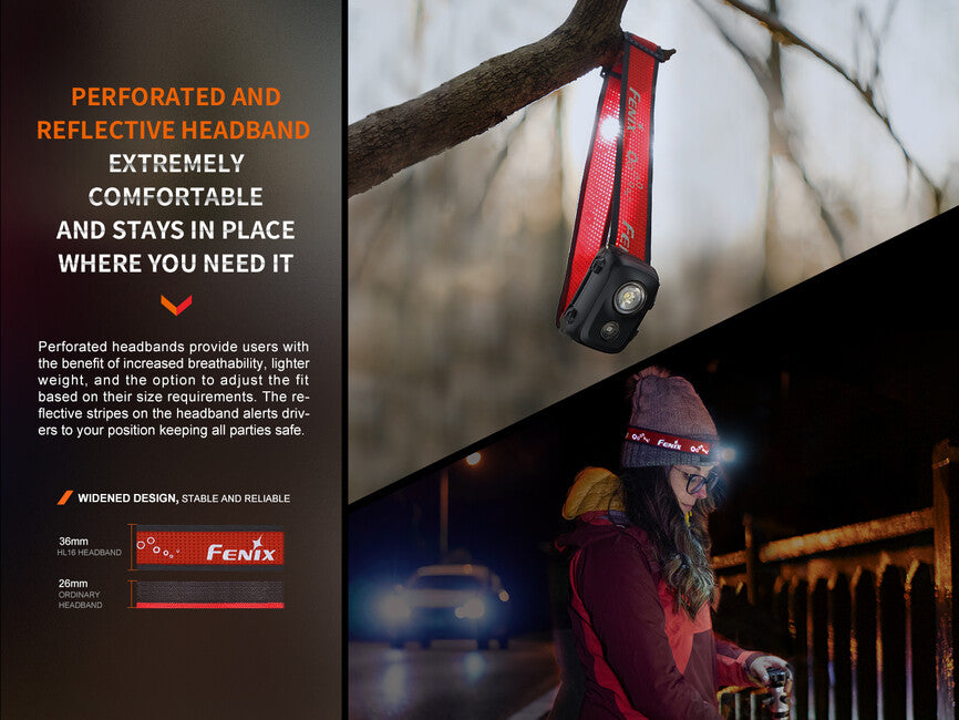 Fenix HL16 lampada frontale (450 lumen) - rosa
