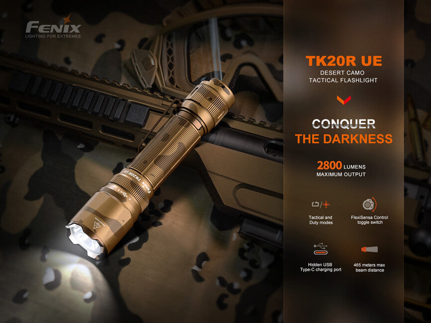 Fenix TK20R UE torcia tattica ricaricabile, verde tropico