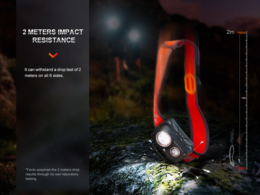 Fenix HL32R-T lampada frontale ricaricabile , rosso