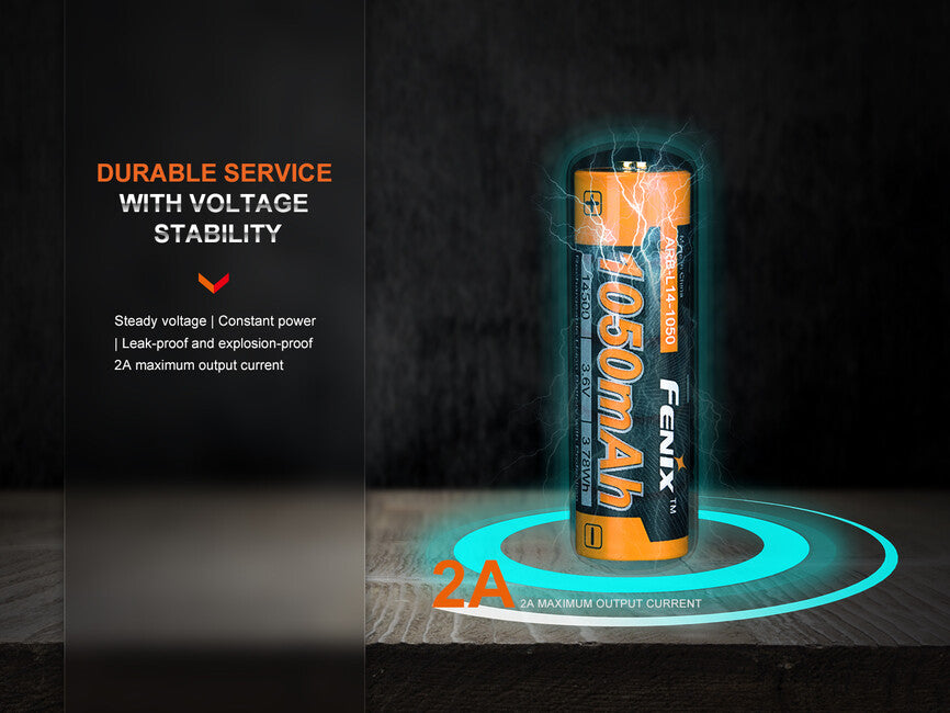 Fenix 14500 batteria ricaricabile 1050 mAh (Li-Ion)