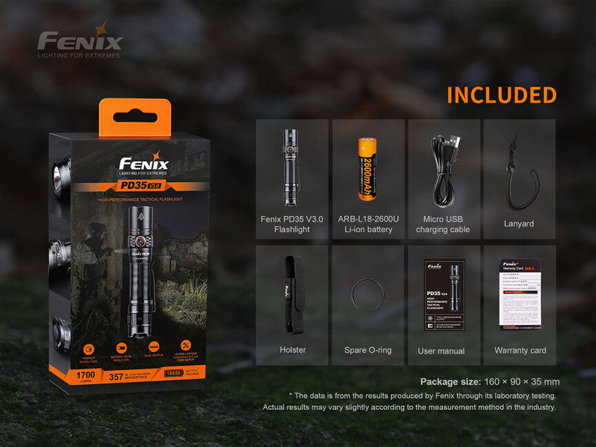 Fenix PD35 V3.0 torcia a led - verde tropicale