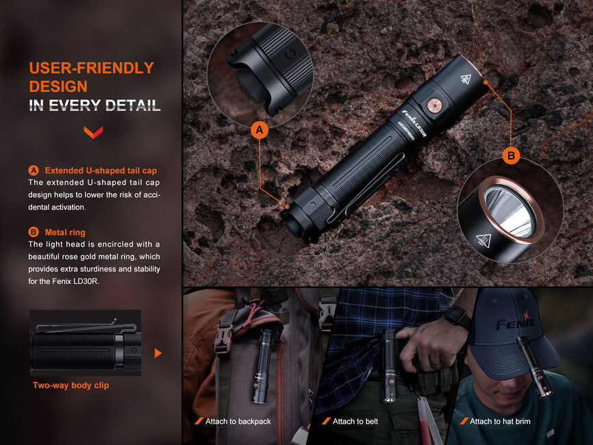 Fenix LD30R torcia elettrica ricaricabile a led