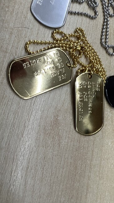 O&T Punzonatura delle piastrine - dog tags