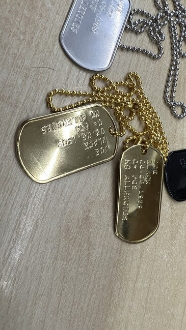 O&T Punzonatura delle piastrine - dog tags