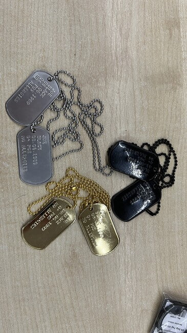 O&T Punzonatura delle piastrine - dog tags