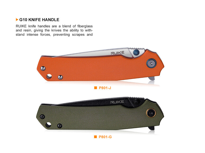 Ruike P801 coltello, verde
