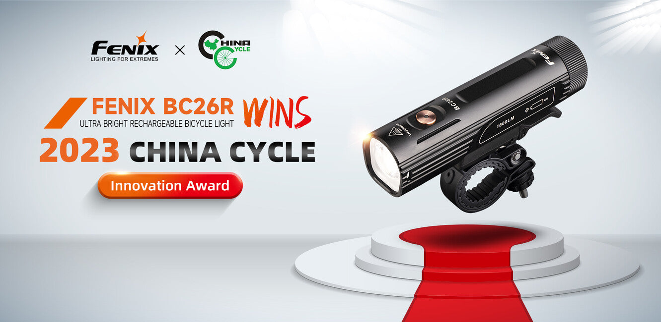 Fenix BC26R set di lampada ciclistica e lampeggiatore BC05R v2.0
