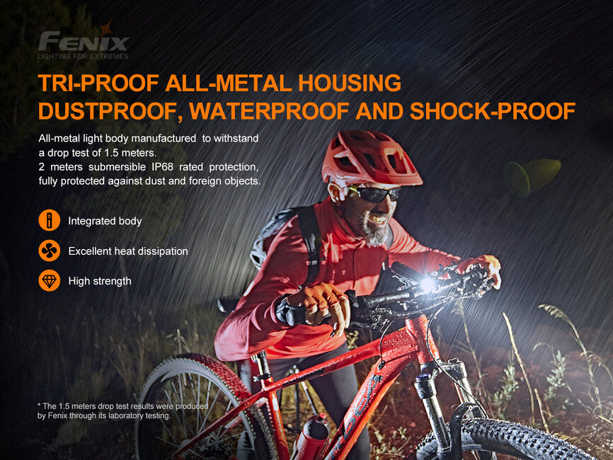 Fenix BC26R set di lampada ciclistica e lampeggiatore BC05R v2.0