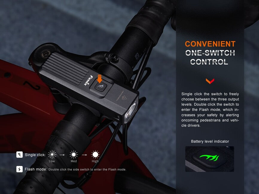 Fenix BC15R luce ricaricabile per bicicletta