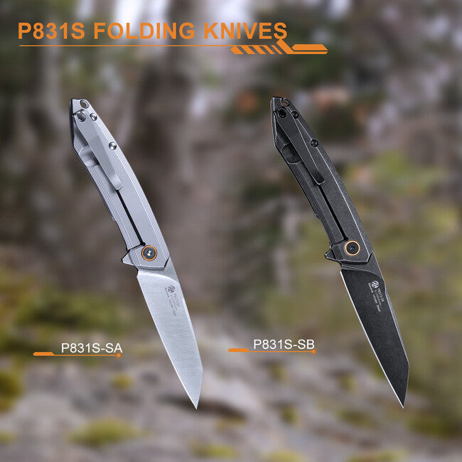 Ruike P831S coltello, nero