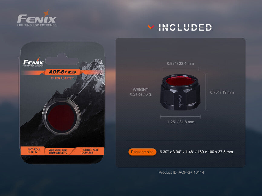 Fenix AOF-S+ V2.0 filtro rosso