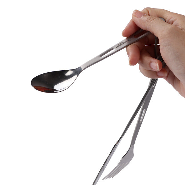 Silverant Posate in titanio con manico sabbiato