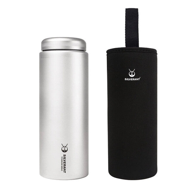 Silverant Τιτάνιο Μπουκάλι με Επίπεδο Καπάκι, 600 ml