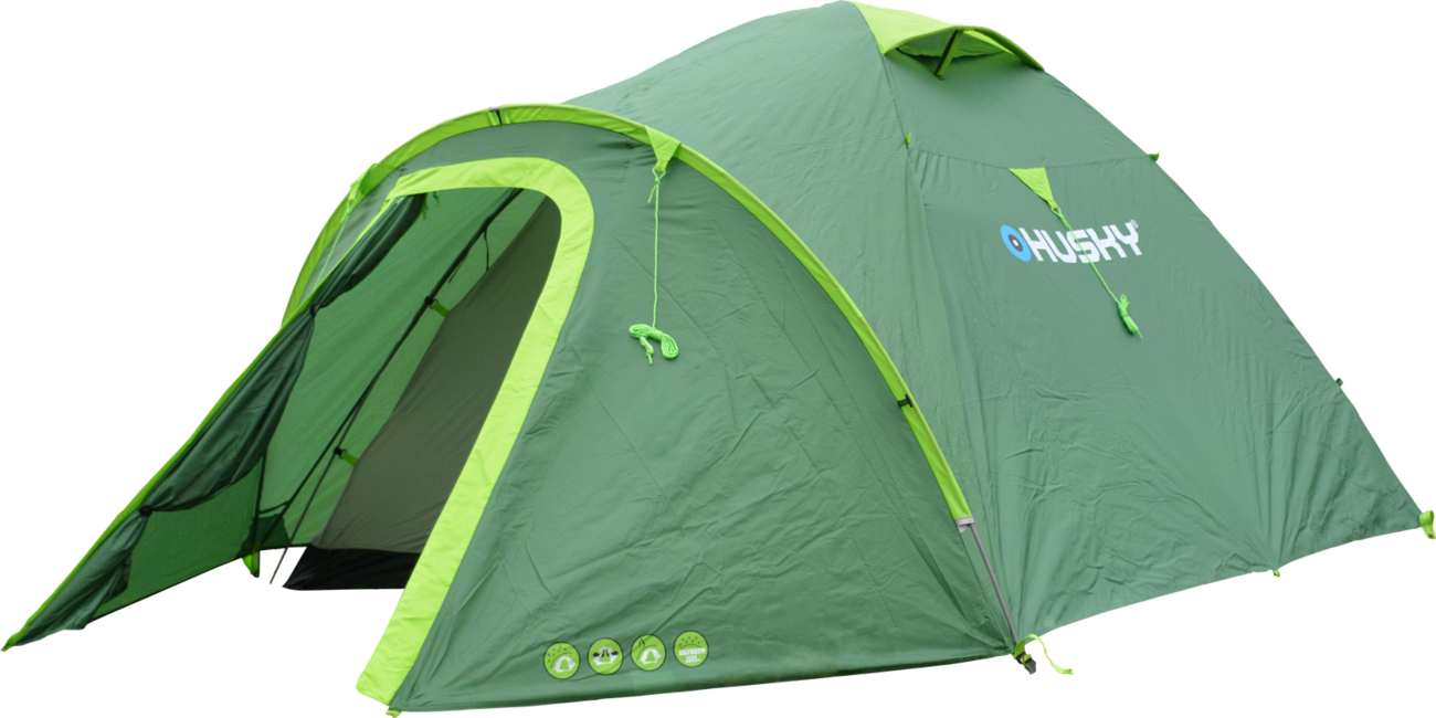 Husky Bizon 4 Plus tenda, verde chiaro