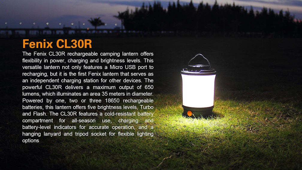 Fenix CL30R lanterna ricaricabile 650 lumen