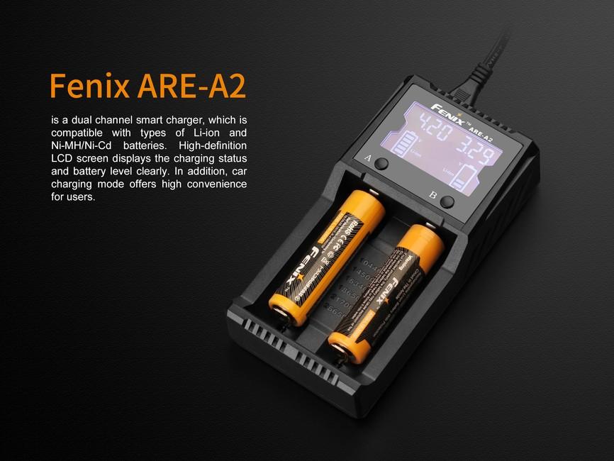 Fenix ARE-A2 caricabatterie (ioni di litio, NiMH)