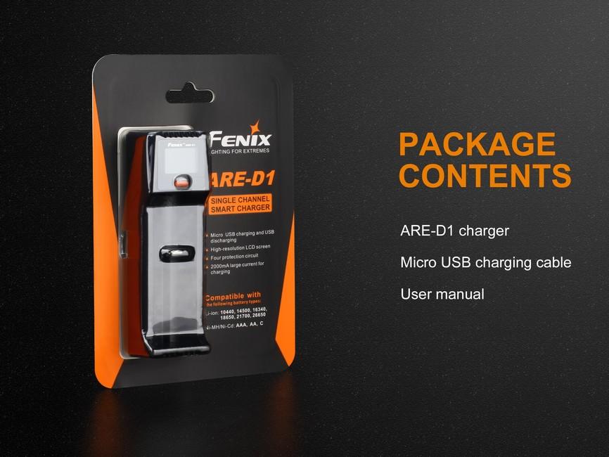 Fenix ARE-D1 caricatore USB (ioni di litio, NiMH)