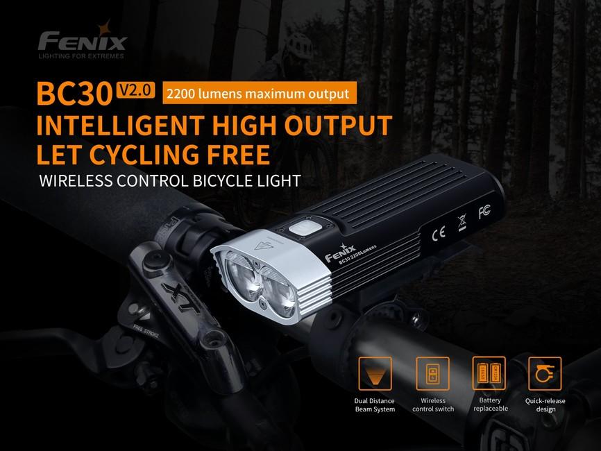 Fenix BC30 v2.0 luce ricaricabile per bicicletta