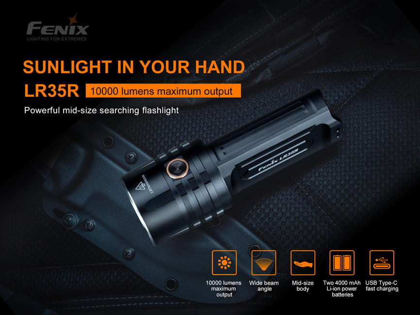 Fenix LR35R torcia elettrica ricaricabile