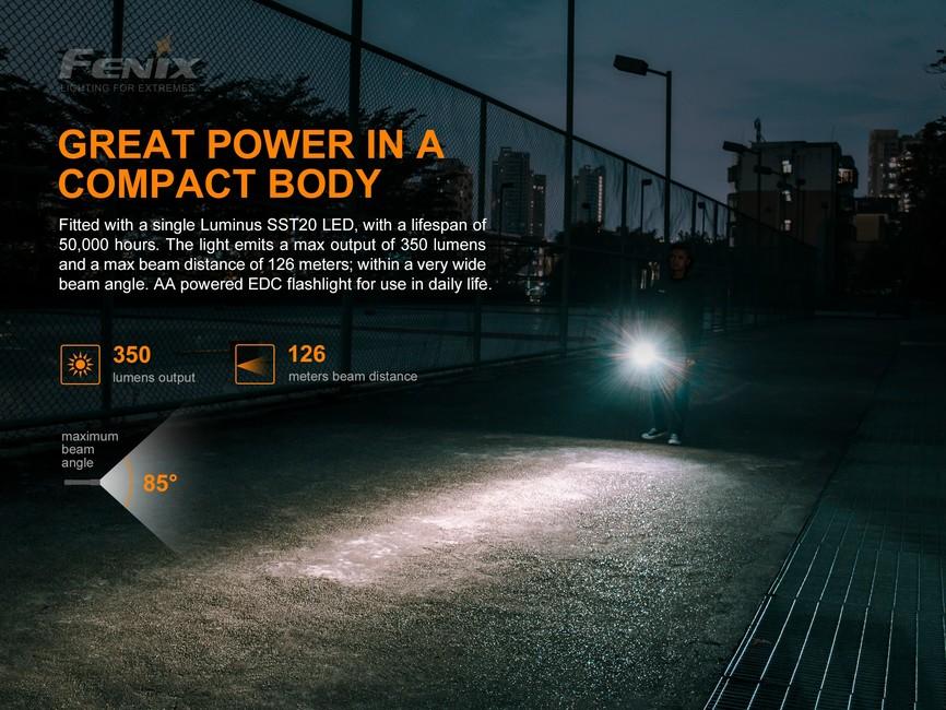 Fenix E20 V2.0 torcia elettrica