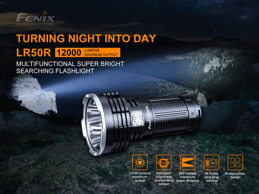 Fenix LR50R torcia elettrica ultra potente