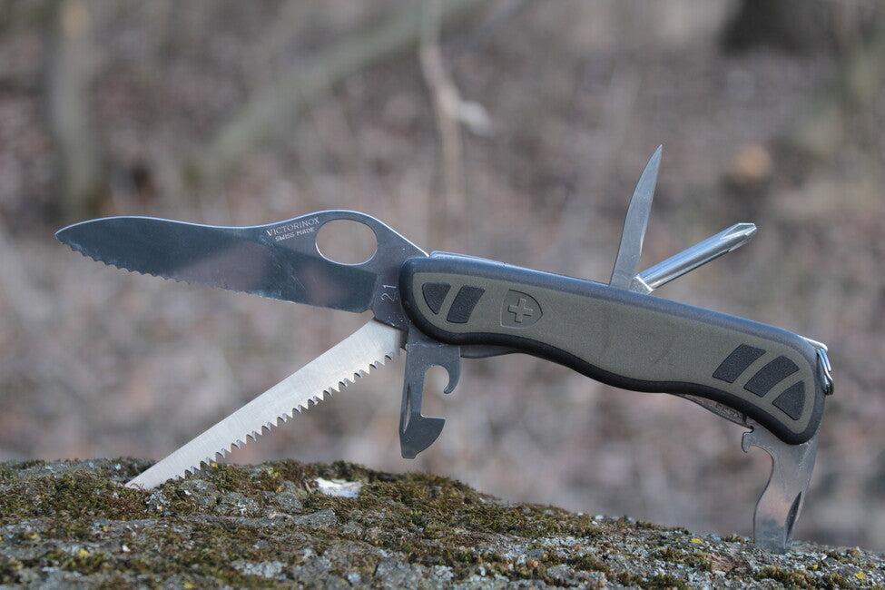 Victorinox coltello tascabile 111mm swiss army, verde-nero