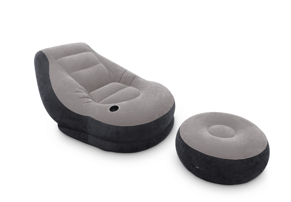 Intex Poltrona gonfiabile Ultra Lounge con poggiapiedi