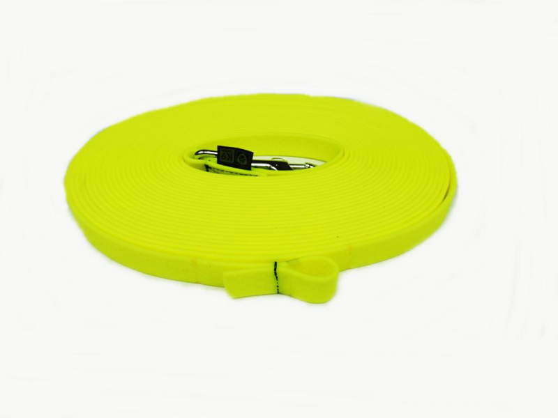 K9 Thorn Guinzaglio in gomma con moschettone 20mm/5m, giallo