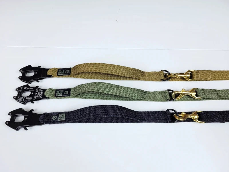 K9 Thorn guinzaglio reversibile con moschettone kong frog, nero, 255 cm
