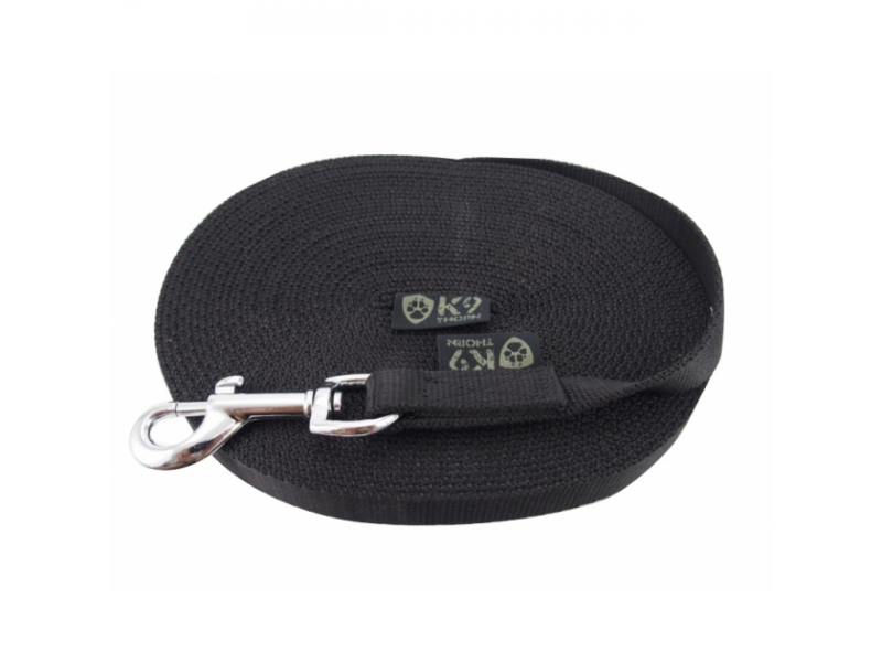K9 Thorn Guinzaglio con moschettone 20mm/3m, nero