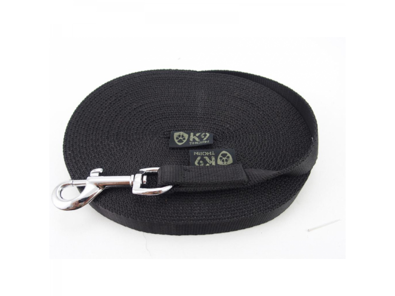 K9 Thorn Guinzaglio con moschettone 20mm/5m, nero