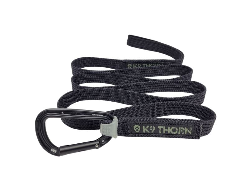 K9 Thorn Guinzaglio con moschettone Petz, nero, XL