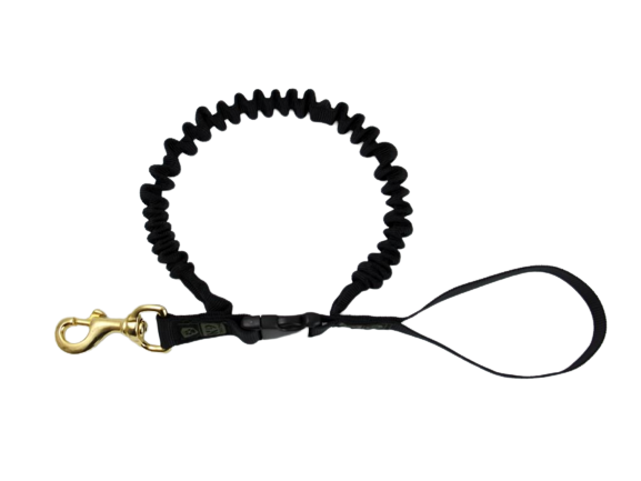 K9 Thorn Guinzaglio con ammortizzatore e moschettone, nero, XL
