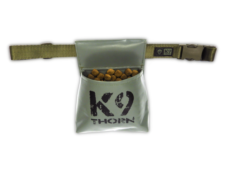 K9 Thorn marsupio aperto per crocchette con cintura, oliva
