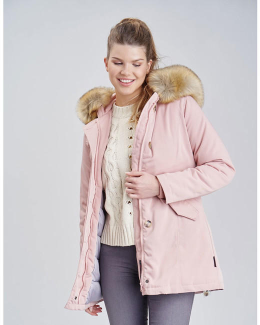 Marikoo Karmaa giacca invernale da donna con cappuccio, rosa