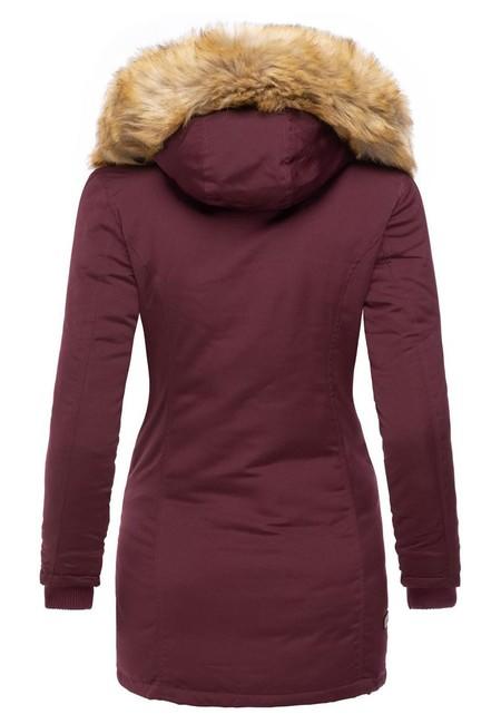 Marikoo Karmaa giacca invernale da donna con cappuccio, bordeaux