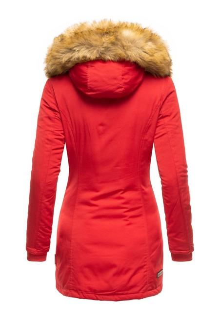 Marikoo Karmaa giacca invernale con cappuccio da donna, rosso