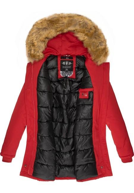 Marikoo Karmaa giacca invernale con cappuccio da donna, rosso
