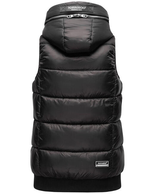 Navahoo Kassidy gilet con cappuccio da donna, nero