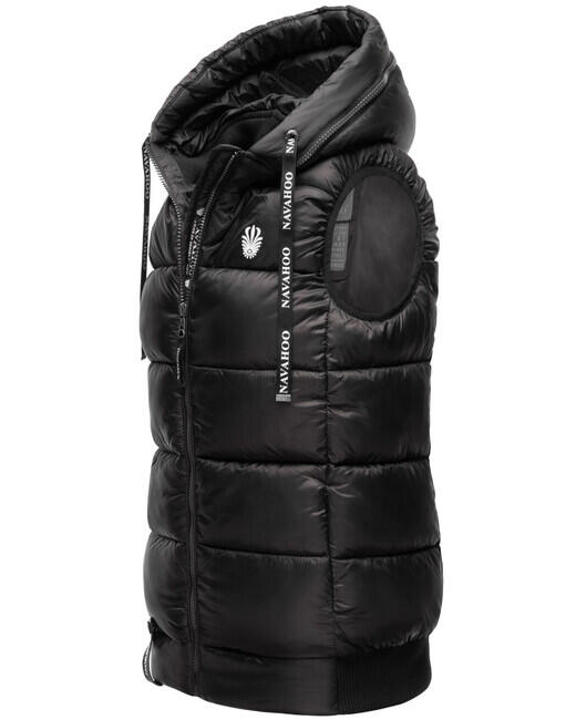 Navahoo Kassidy gilet con cappuccio da donna, nero