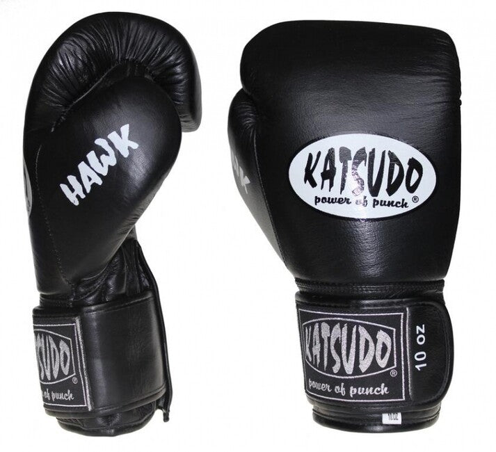 Katsudo Hawk guanti da boxe, neri