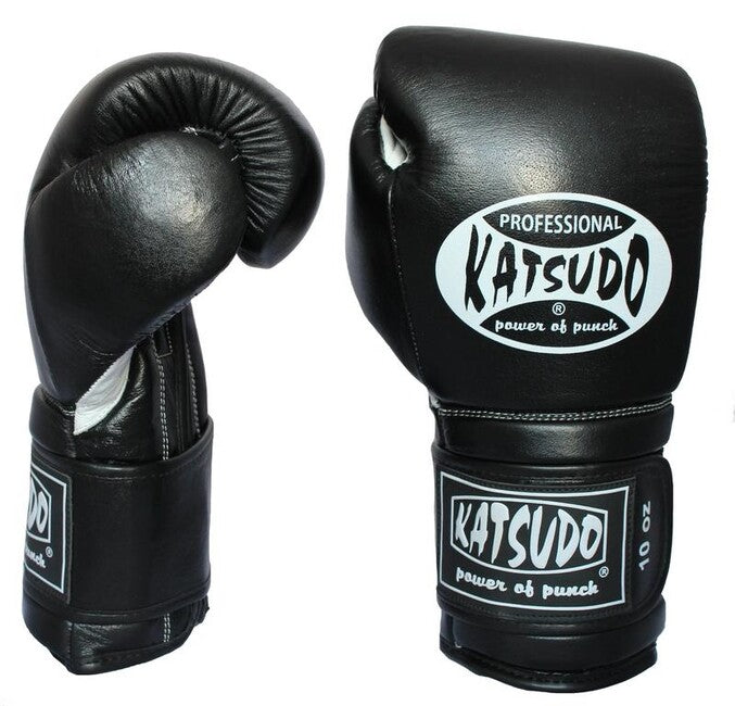 Katsudo Professional II guanti da boxe, nero