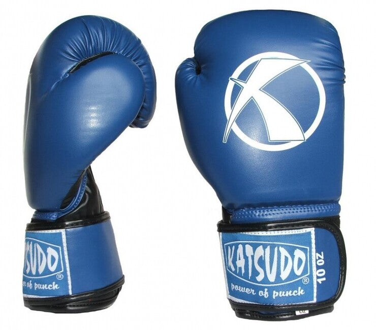 Katsudo Punch Guanti da boxe, blu