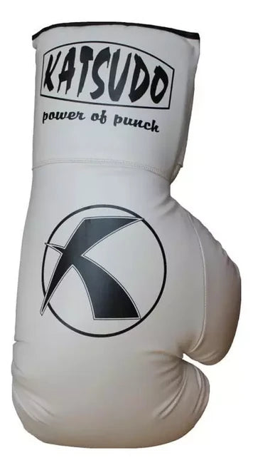 Katsudo Jumbo guanti da boxe, bianchi