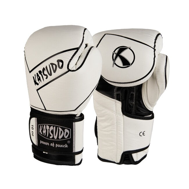 Katsudo Legion guanti da boxe, bianchi